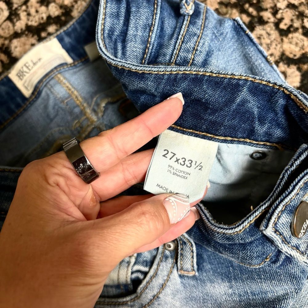 BKE Stella Bootcut Medium Wash Denim Blue Jeans Size 27L - Picture 7 of 8